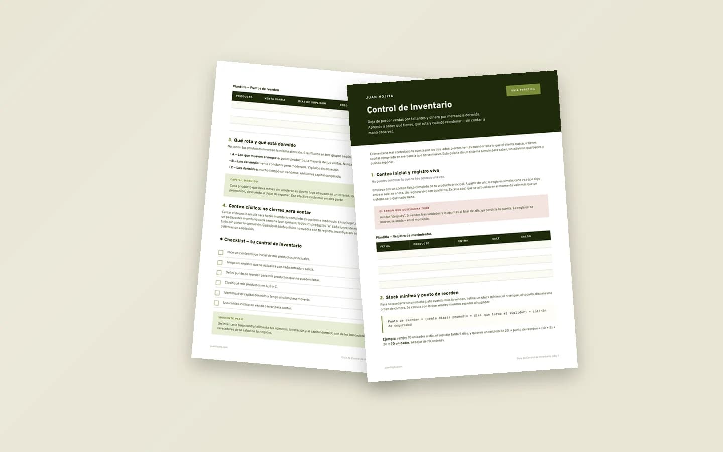 2 páginas en PDF, listas para imprimir