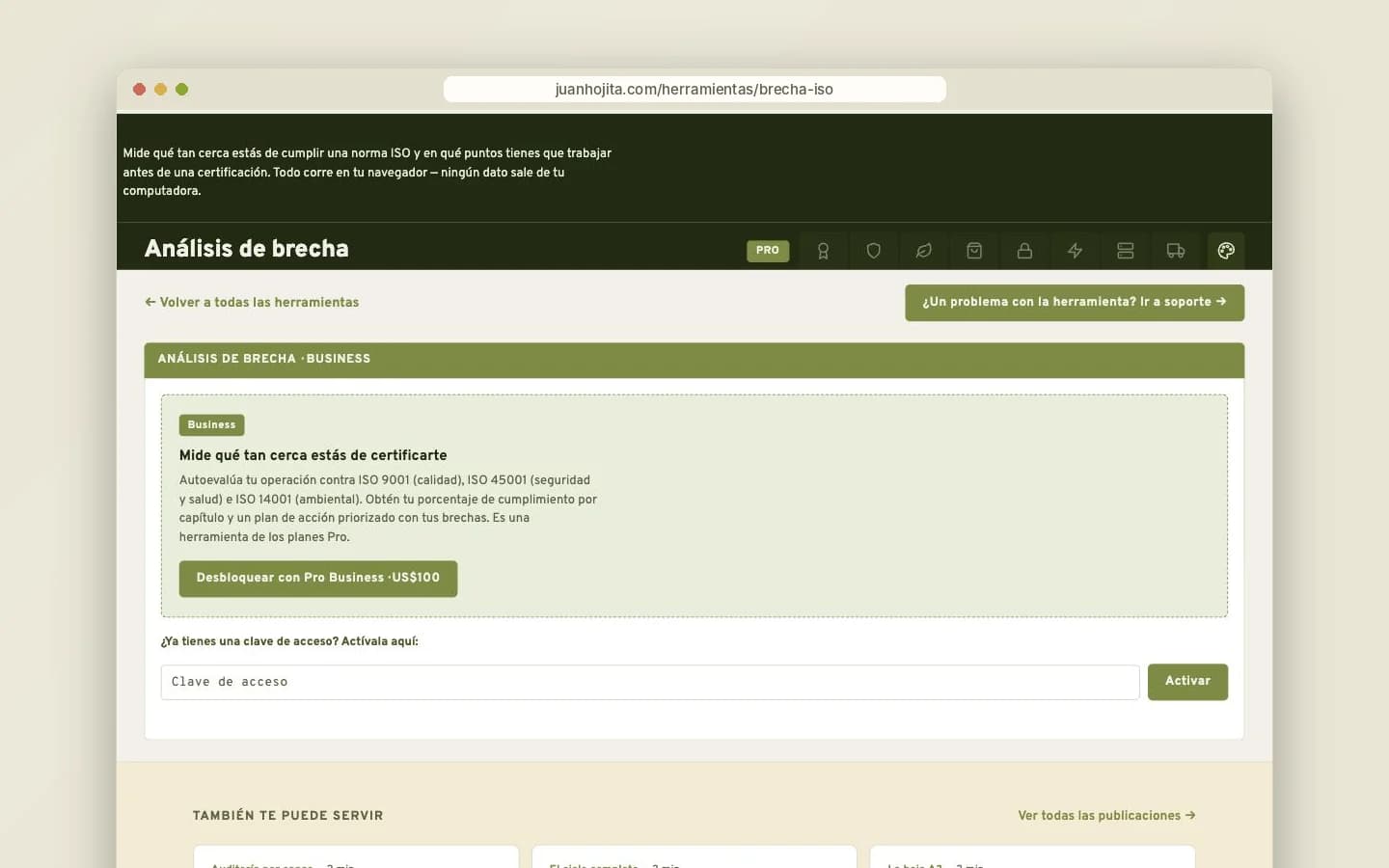 Incluida en el plan Pro Business